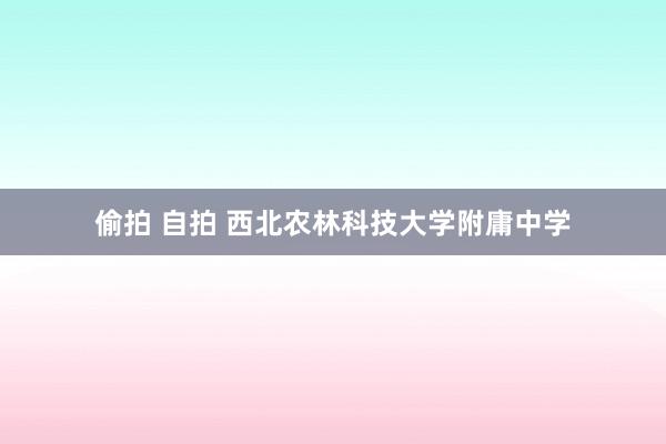 偷拍 自拍 西北农林科技大学附庸中学